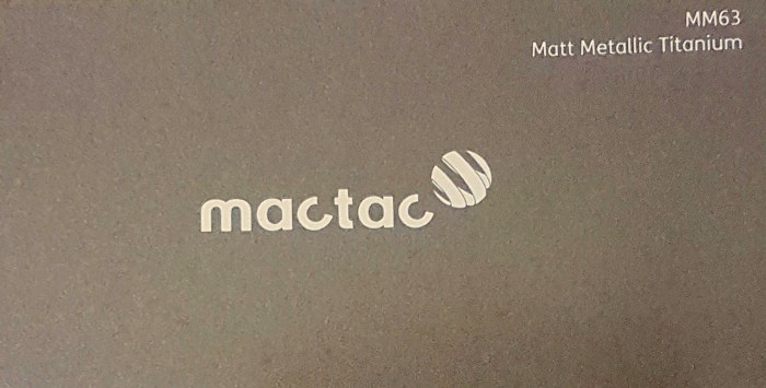 Mactac MM63 Matt Metallic Titanium