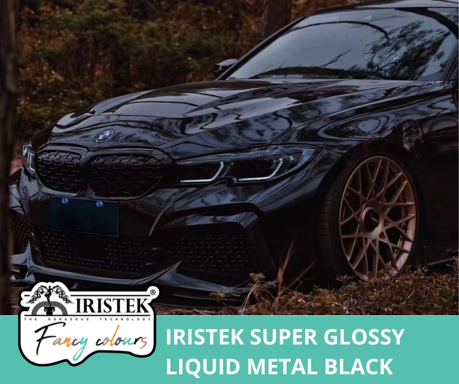 IRISTEK Super Glossy Liquid Metal Black autoteippi