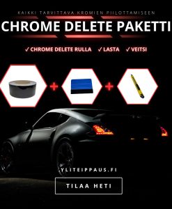 Chrome Delete teippi + asennustarvikkeet