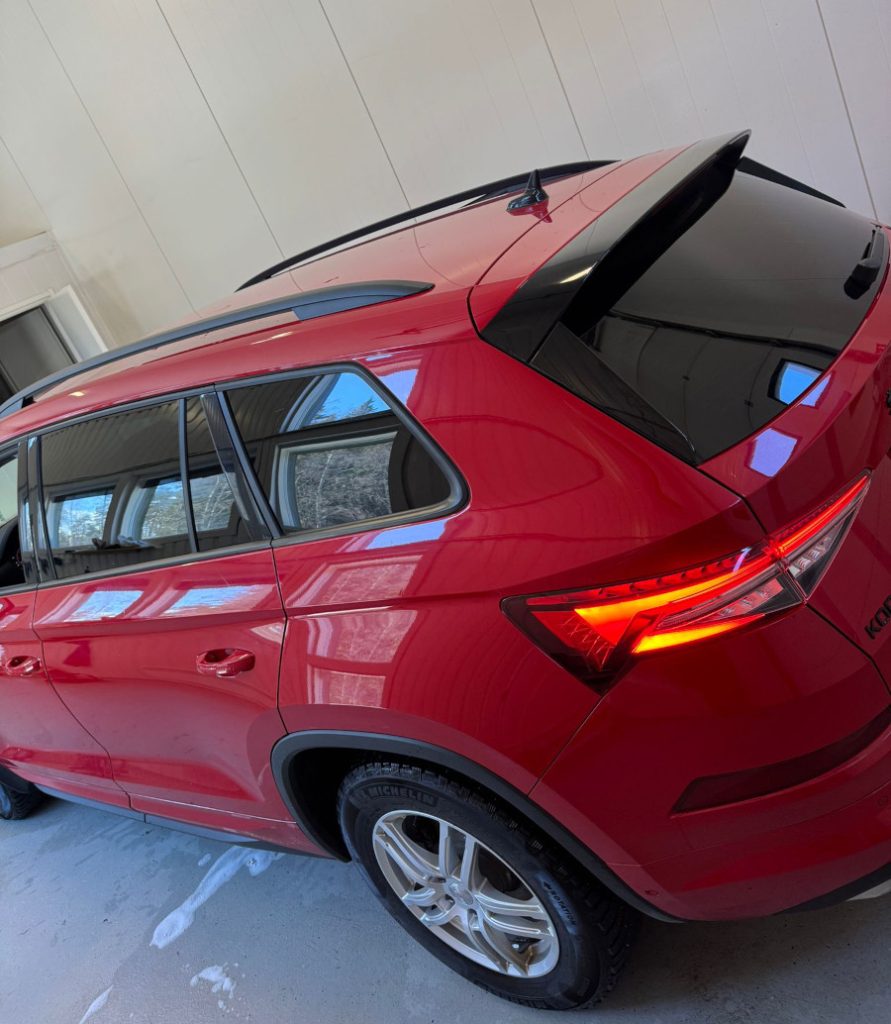 Skoda lasien tummennus