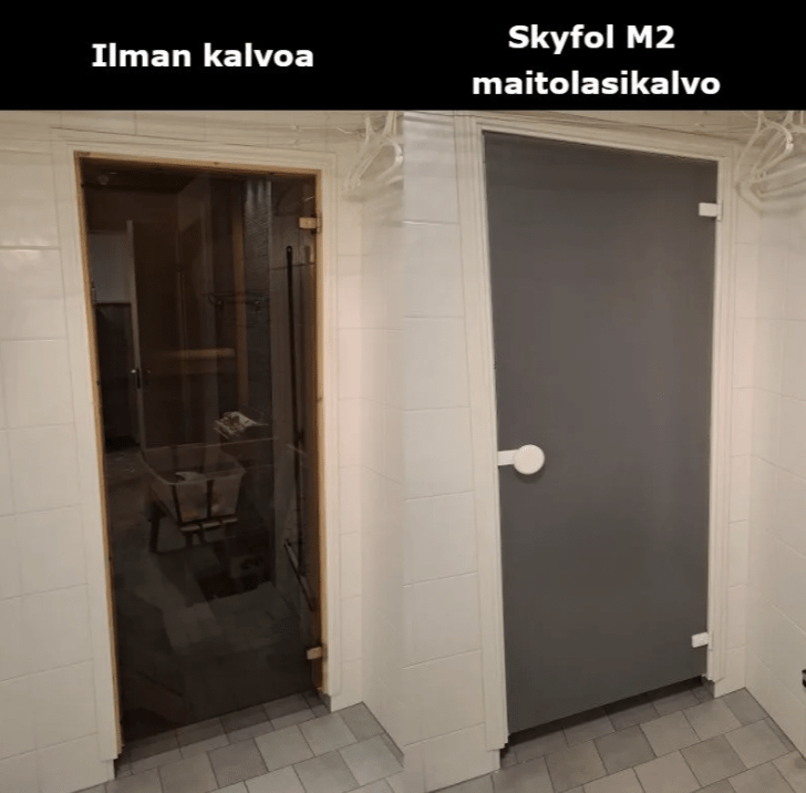 Jämähylly: Skyfol M2 maitolasikalvo 100 x 60cm